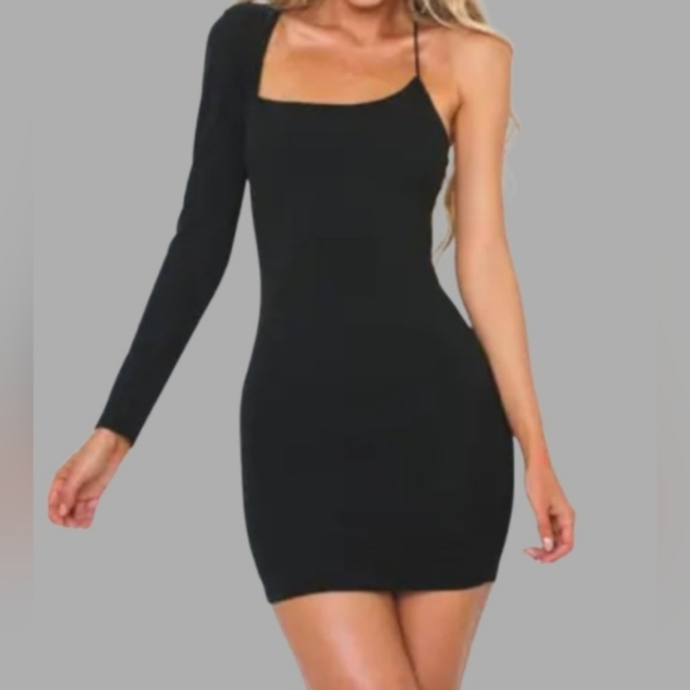 Hello Molly Black Mini Cocktail Dress